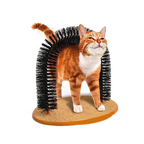MINGZE Arco Masajeador para Gatos, Rascador de Masaje para Gatos ...