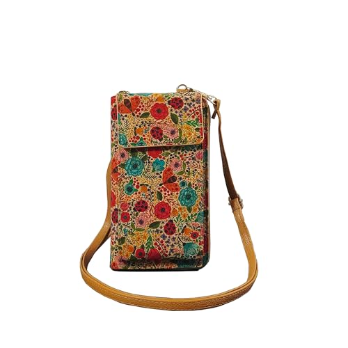 Mandala Bohemian Small Purses for Women Crossbody Strap Bag Cell Phone Wallet Cellphone Cross Body Case Flower with Pocket (Style-G)