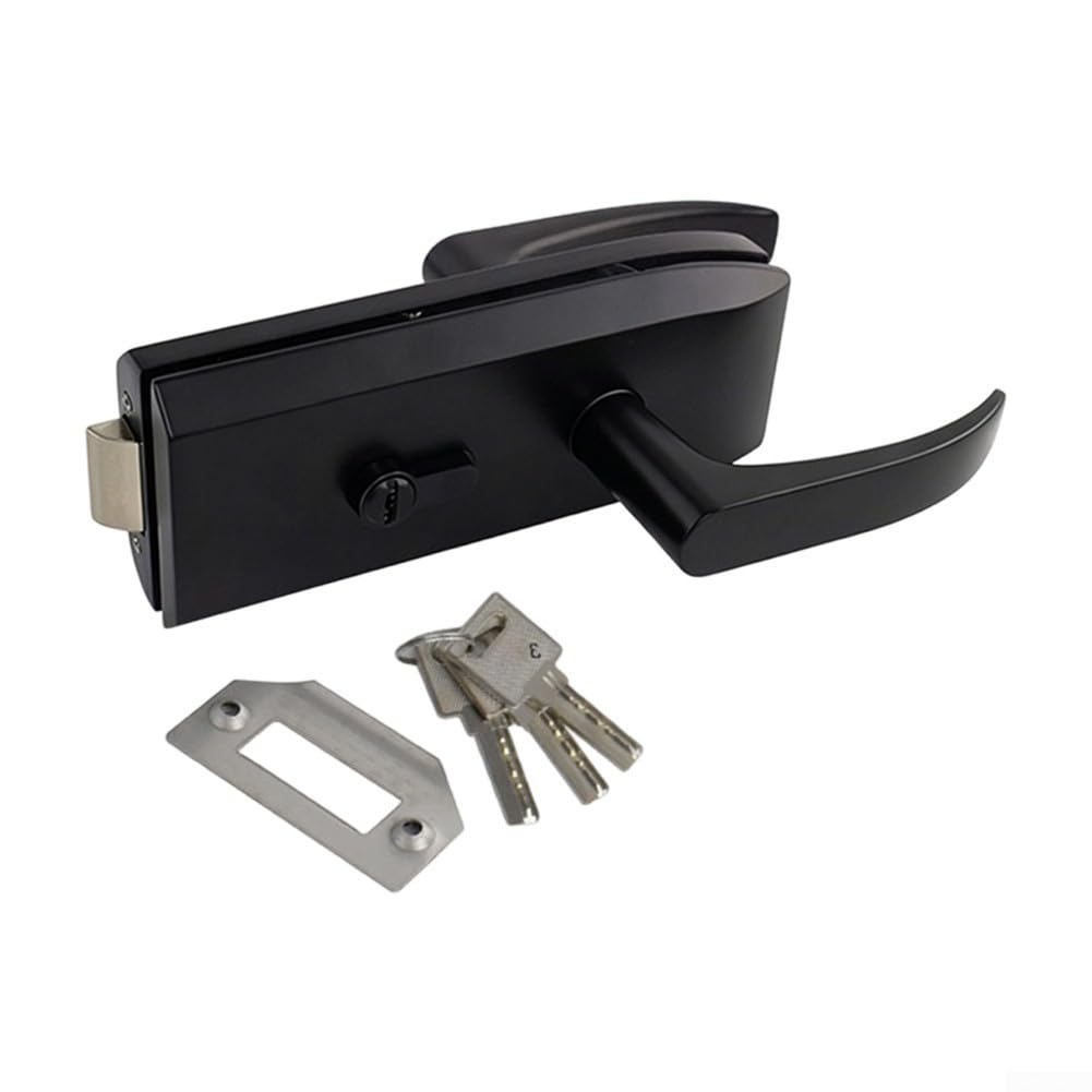 Serrure de poignée de porte en alliage avec loquet de sécurité robuste et fluide