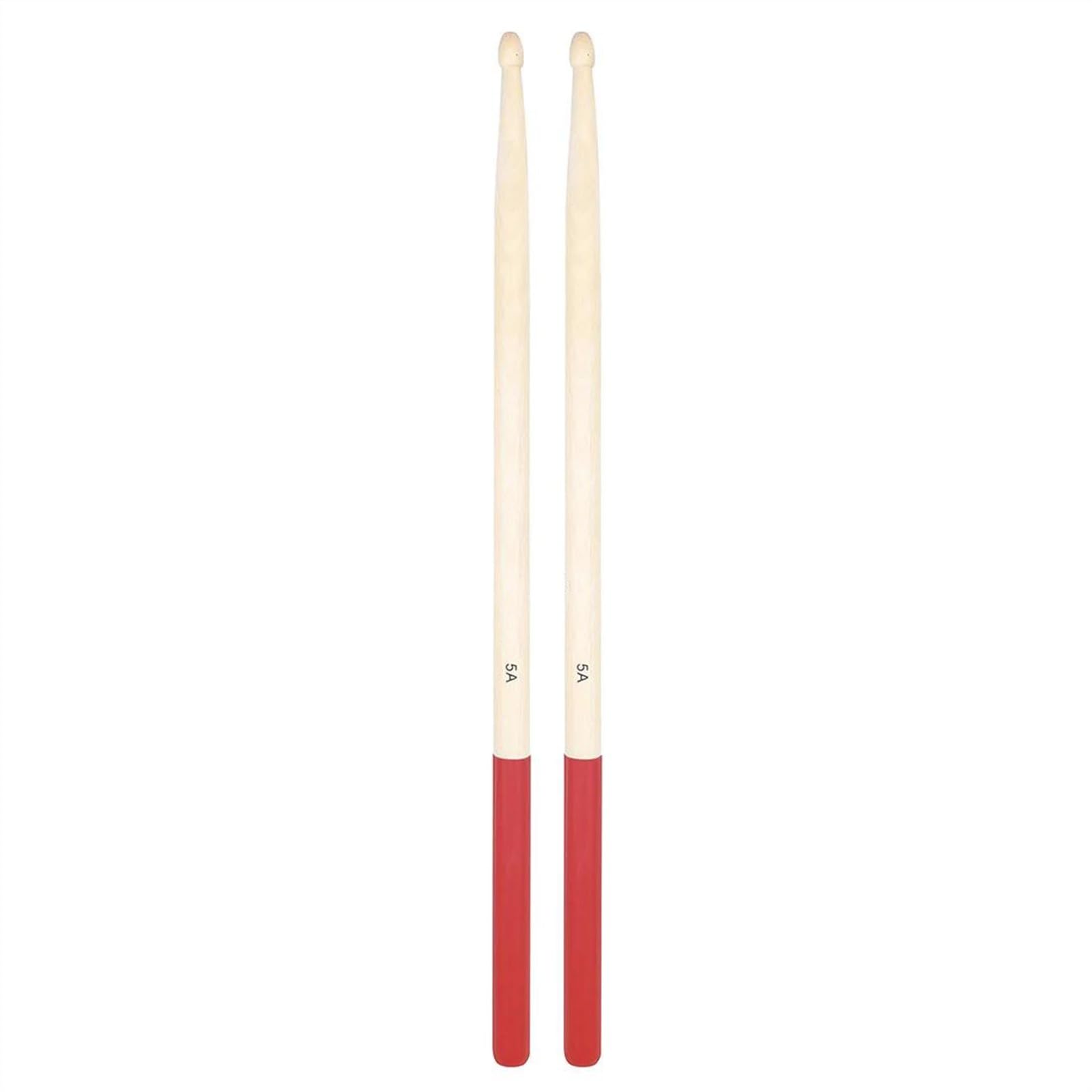 1 Paar 5A Ahorn-Drumsticks Professionelle Holz-Drumsticks Mit Umwickeltem Gummigriff Trommelstöcke für Anfänger (Color : C)