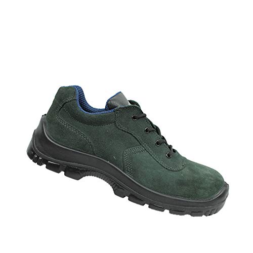 Ergos S1P SRC Chaussures de sécurité Chaussures de Travail Vert Plat, Taille:38 EU