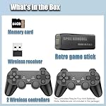 retro gaming console,Wireless Retro Game Console, Retro Game Stick -game system with built in games,23 Emulators,4k Hdmi Output, 2.4GHz Wireless Controller, plug and play video games for tv - Image 5