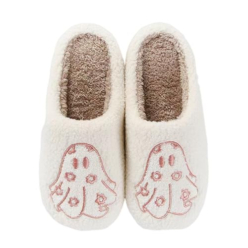 Image of LNERIP Slippers Winter Womens Mens Fluffy Plush Slippers Animals Cute Cartoon House Slippers Cuddly Warm Shoes Indoor Outdoor Girls Women