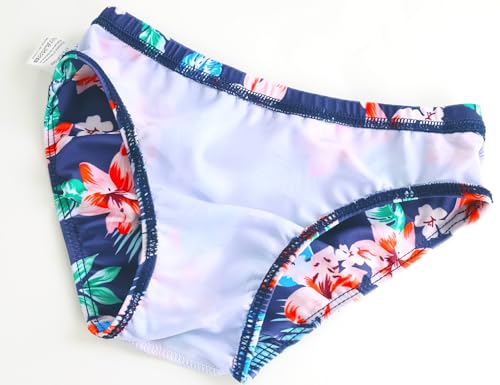 Image of TENVDA Girls Swimsuit 2-Piece Halter Tankini Set Beach Sport Bathing Suit UPF 50+ Swimwear