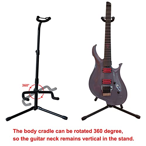 rayzm support de guitare avec réglage de la hauteur, support vertical en métal pour guitares acoustiques/électriques… - Les Beatles, Paul McCartney, John Lennon, RIngo Starr, George Harrison rayzm support de guitare avec réglage de la hauteur, support vertical en métal pour guitares acoustiques/électriques… – Image 4