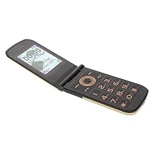 Senior Cell Phone, Flip Design, Dual Screens, Big Buttons, Clear Sound, SOS with, 4G Unlocked Gold