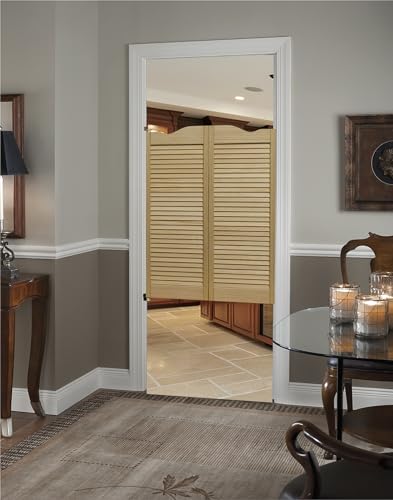 Ltl Home Products 858642 Dixieland Louvered Café Interior Swing Solid Wood Door thumb #4
