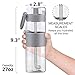 TRIPLE TREE Water Bottle with Straw, 27oz Tritan Plastic Sports Water Bottle with Flip-Up Lid and Spring Buckle for Outdoor Hiking Camping Travel (Grey)