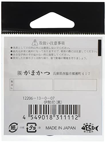 Gamakatsu 伊勢尼 フック 黒 13号