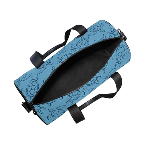 Round Duffel Sports Bag Sea Turtles Lightweight with Inner Pocket Gym Bag for Men Women Duffle Bag for Travel Sports2