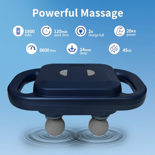 Belovedone BL-518 Massage Gun Percussion Electric Massager Gun Deep Tissue 6-Head Handheld Pulse Fascia Gun Tool Muscle Pain Relief thumb #2