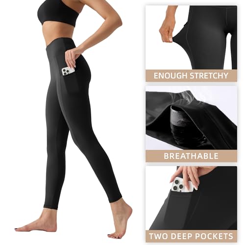 CHANAN High Waisted Leggings for Women No See Through Tummy Control Buttery Soft Capri Yoga Pants for Workout Athletic3