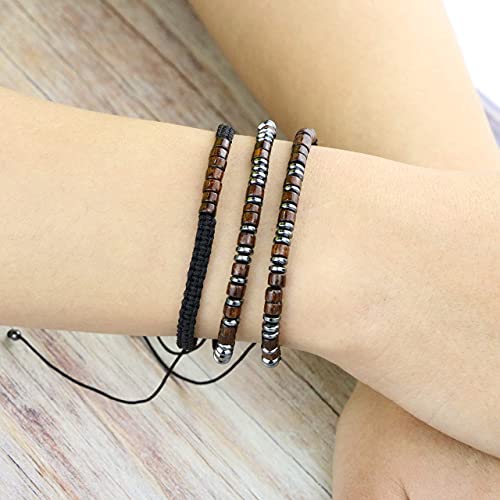 Image of JoycuFF Inspirational ๐๐จ๐ซ๐ฌ๐ ๐๐จ๐๐ ๐๐ซ๐๐๐๐ฅ๐๐ญ ๐๐จ๐ซ ๐๐จ๐ฆ๐๐ง Secret Message Wood Beads with Cord Jewelry Birthday Mother's Day ๐๐ข๐๐ญ ๐๐จ๐ซ ๐๐๐ซ Mother Grandmother