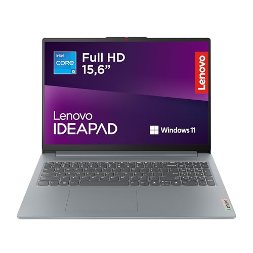 Lenovo IdeaPad Slim 3 Gen 8 – Ordenador Portátil 15.6' FHD (Intel Core i5-13420H, 16 GB RAM, 512 GB SSD, Intel UHD Graphics, Wi-Fi 6, Win 11 Home, Office Trial) Teclado QWERTY Español - Gris Ártico