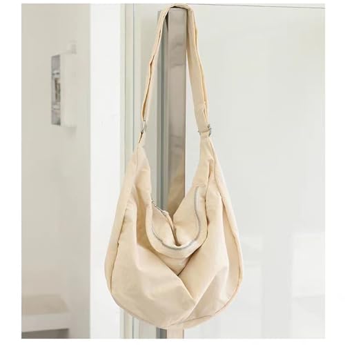 Image of Nylon Crescent Crossbody Bag for Women Men Casual Tote Handbag | Nylon
