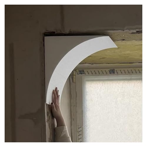 Foam Door Arch Kit,Customizable DIY Drywall Arch Kits for Doorways - Full & Half Circle Designs, Modern Rounded Corners, Perfect Size 25.5x25.5x25.5cm / 10x10x1