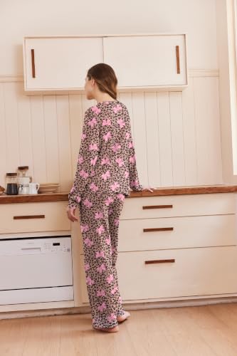 Ekouaer Pajamas for Women Set Soft 2 Piece Lounge Set Fall Outfits - image 5