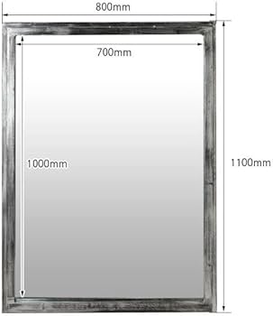 Amazon.co.jp: クラシックミラー M-01 全3色 ビンテージグレー