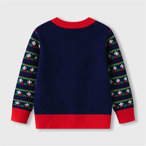 Boys Girls Fall Winter Christmas Christmas Tree Pullover Bottom Knit Sweater Boys Large Zip up Hoodies3
