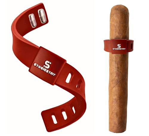 HODL 21 StogieStay Magnetic Holder - Portable Clip for Golf Carts & Accessories for Men - Premium Golf Gifts - Perfect for Fishing, Grilling, Camping & Sporting Events (Ember Red)