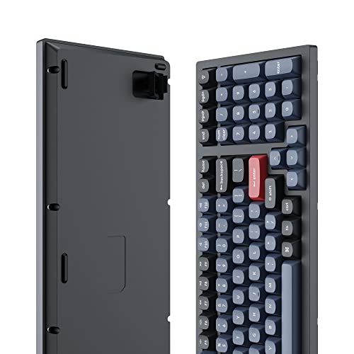 Image of Keychron K4 Pro Custom Wireless Mechanical Keyboard, 96 Keys Hot-swappable QMK /VIA Programmable Macro with K Pro Brown Switch RGB Backlit Compatible Mac Windows Linux - Black