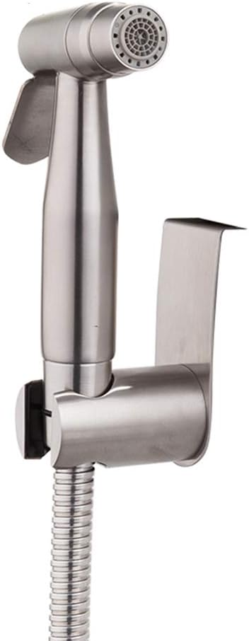 Stainless Steel Hand Held Bidet Sprayer Toilet Cleaning Faucet Toilet Bidet Shower Head Portable Bidet Toilet Taps Kit for Personal Hygiene