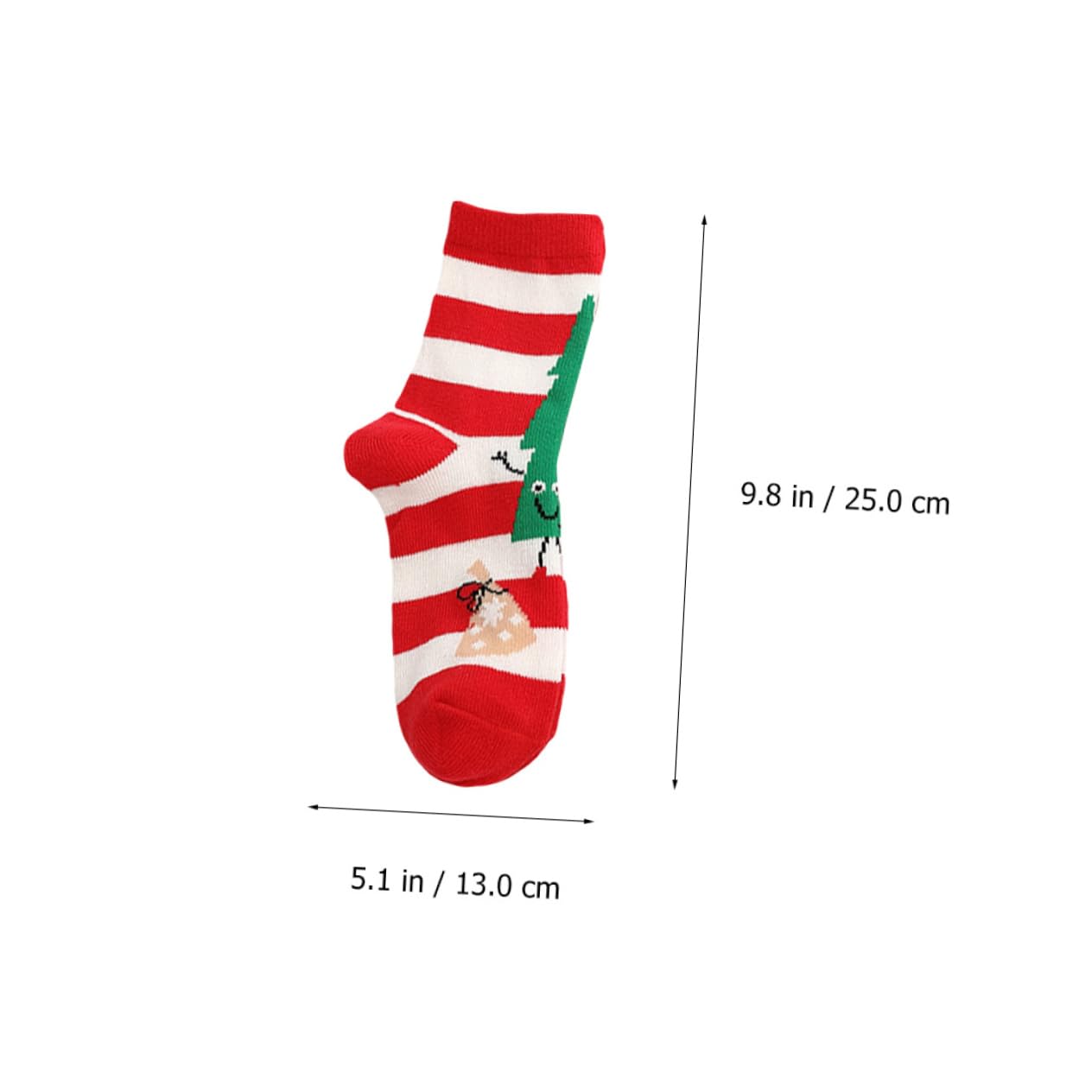 BESPORTBLE Calzini natalizi calzini dei cartoni animati natalizie sfocate calza protezione freddo