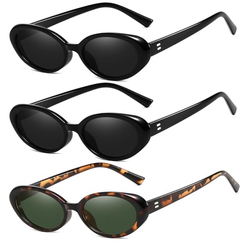 Vintage Oval Sunglasses for Women Fashion Small Frame Retro 90s Sun Glasses UV400 Protection4