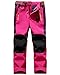 Jessie Kidden Kids' Outdoor Hiking Soft Shell Windproof Pants, Warm Climbing Trousers Boys Girls #16010