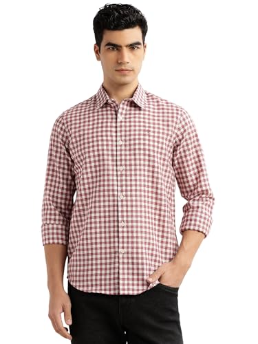 Image of Thomas Scott Men's | Slim Fit | Long Sleeves | Spread Collar | Cotton Linen | Casual | Shirt
