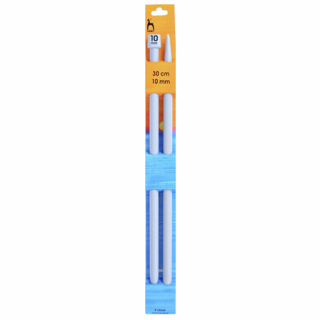 Pony Single Ended Classic Knitting Pins - 30Cm x 10.00mm