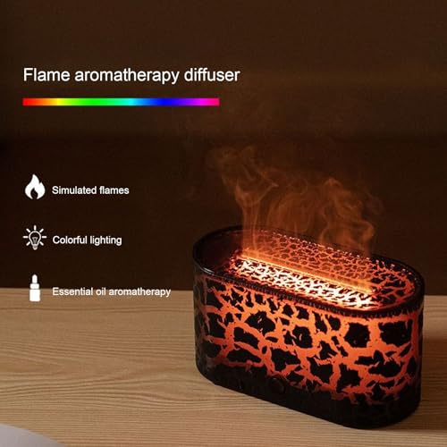 Difusor de aromas eléctrico de 130ml con luces y efecto volcán miniatura 5