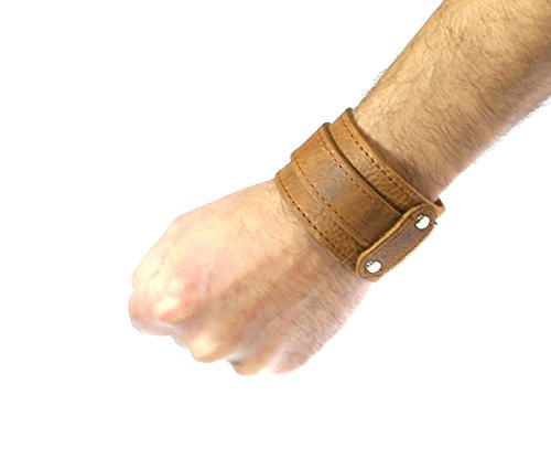 Avvolgente polsino largamente cinturino in pelle