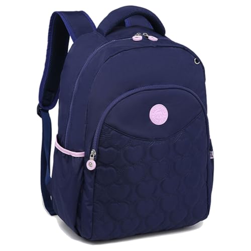 Mochila Feminina Kika Escolar Costa Coração Juvenil Adulta (Azul)