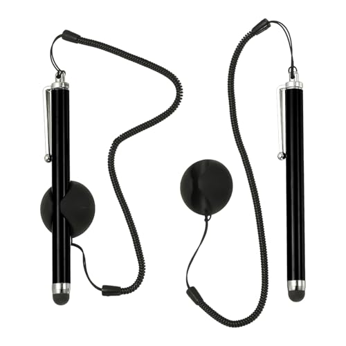 Stylet écran tactile PATIKIL haute sensibilité avec ressort anti-perte pour smartphone et POS
