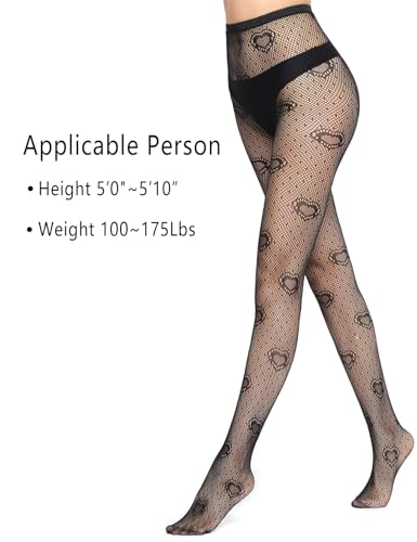Image of Fishnet Stockings for Women With Stretch Waistband,Fishnets With Reinforced Toes, Fishnet Tights With High Elastic