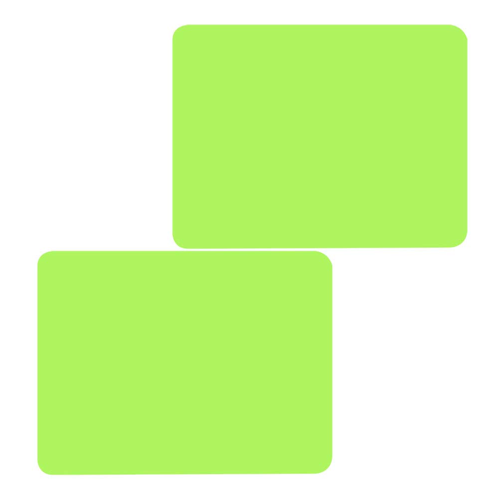 CAN_Deal 2Pcs Silicone Placemat for Dining Table Reusable Kids Place Mat Heat Resistant Silicone Baking Mat Green