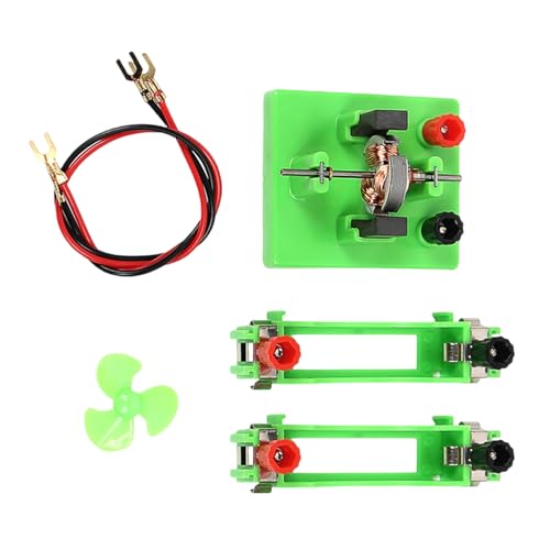 Motor de experimento de física con ventilador desmontable, componentes electromagnéticos para enseñanza de física, demostración de electroimán