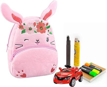 Image of blue tree Cute Kids Backpack Toddler Bag Plush Animal Cartoon Mini Travel Bag for Baby Girl Boy 1-6 Years, Ideal for Gifting for Kids