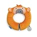 Trunki Kid’s Travel Neck Pillow with Magnetic Child’s Chin Support – Yondi SMALL Monkey (Orange)