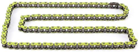 Link Chain, Drive Chain Replacement for Motorcycle ATV, High Hardness Steel 420 106L Motorbike Power Transmission, Wear Resistant and Anti Corrosion Heavy Duty Linkage