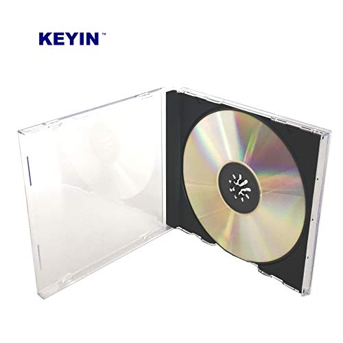 Keyin Standard Black Cd Jewel Case - Premium, 10 Pack #TOP4