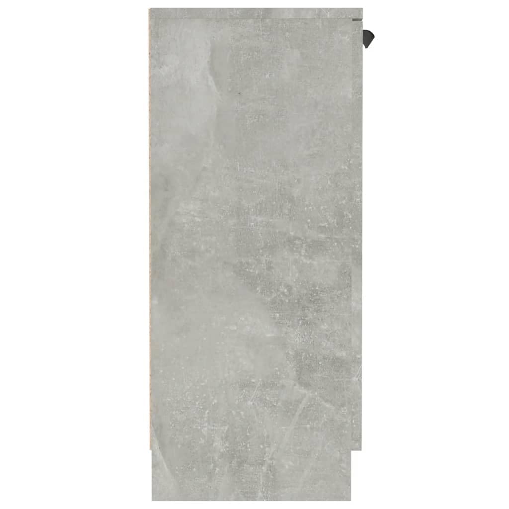 vidaXL Buffet Armoire de Rangement Organisateur de Maison Meuble de Rangement Armoire de Salon Intérieur Gris Béton 60x30x70 cm Bois d'Ingénierie