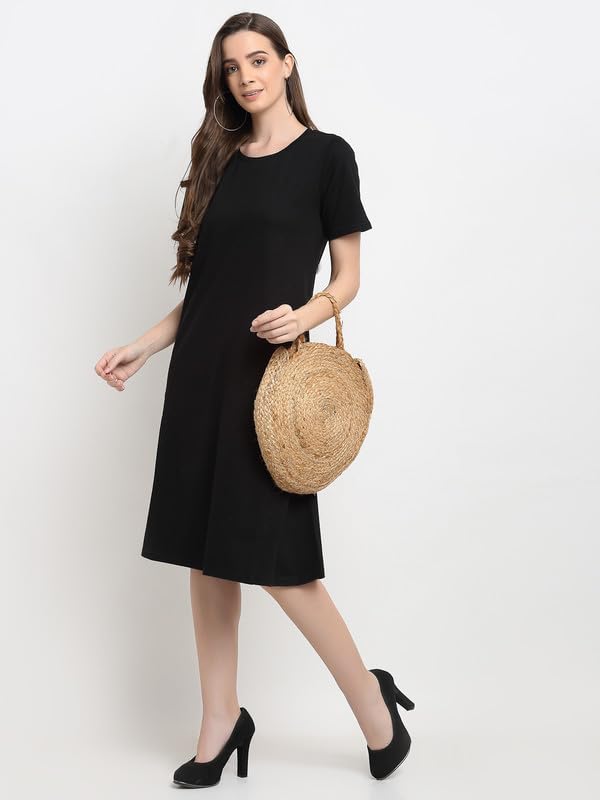 Image of Women's A-Line Cotton Midi Dress