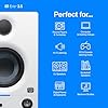 PreSonus Eris 3.5 Studio Monitors (White), Pair — 3.5" Inch Powered Bookshelf Speakers, Stereo, Desktop Computer, Near Field Music Production, Audio Mixing Recording
