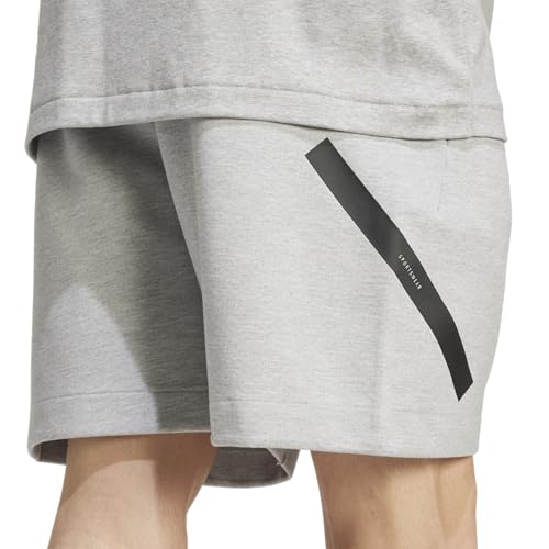 Adidas Men's Z.N.E. Shorts, Medium Grey Heather, Small - image 5