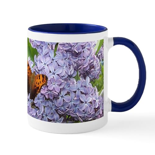 Image of CafePress Blue Lilac Mug 11 oz (325 ml) Ceramic Coffee Mug