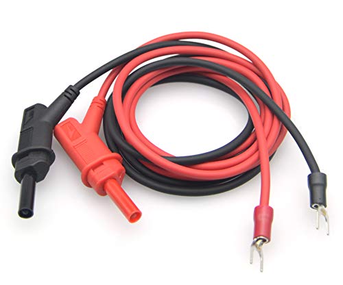 Image of ITECH 10A Banana Plug - Y Terminal Test Lead for Lab Power Supply Electronic Load IT-E30110-BY 1m A Pair of Red and Black Test Line