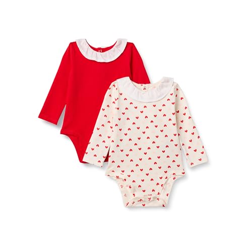 Image of Amazon Essentials x Sofia Grainge Baby Girls' Long Sleeve Ruffle Collar Bodysuit