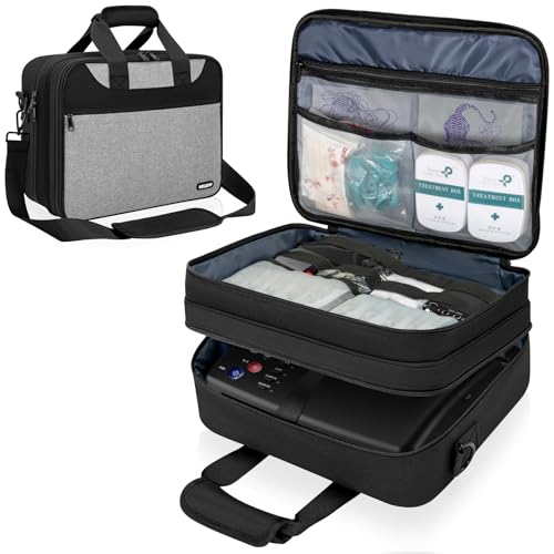 WELIDAY Tattoo Carrying Case Tattoo Supplies Organizer Tattoo Kit Travel Bag for Tattoo Stencil Printer and Tatoo Equipment